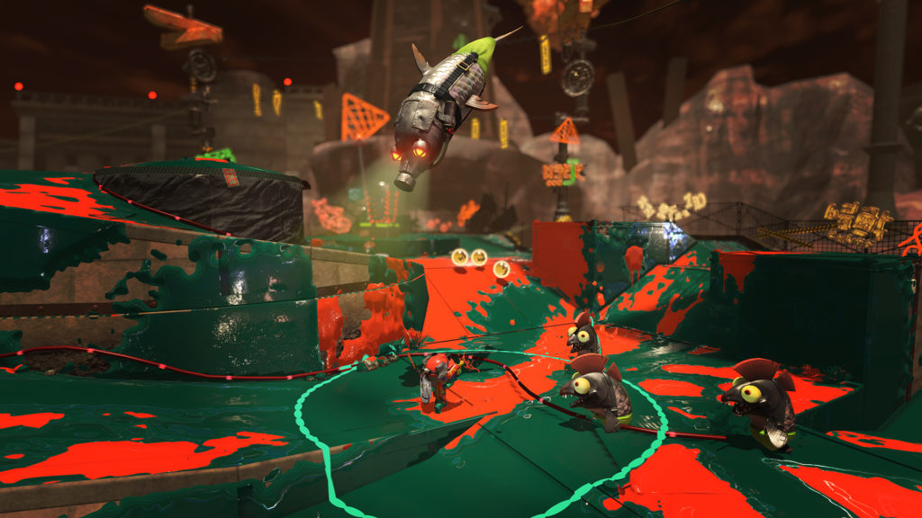 Splatoon 3 - Image de gameplay du mode Salmon Run