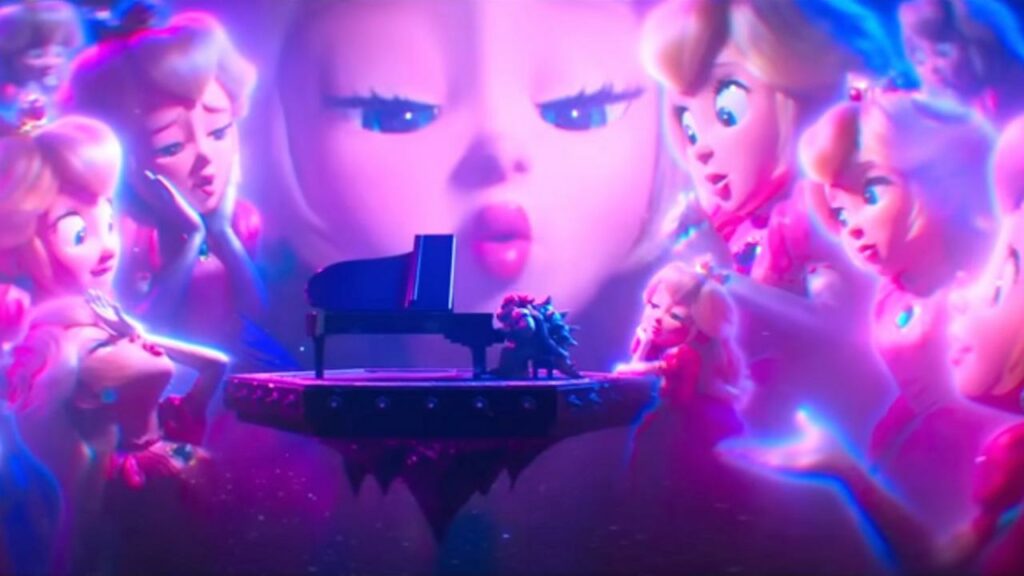 Super Mario Bros. le film : Bowser au piano pour sa chanson d'amour en vers Peach.