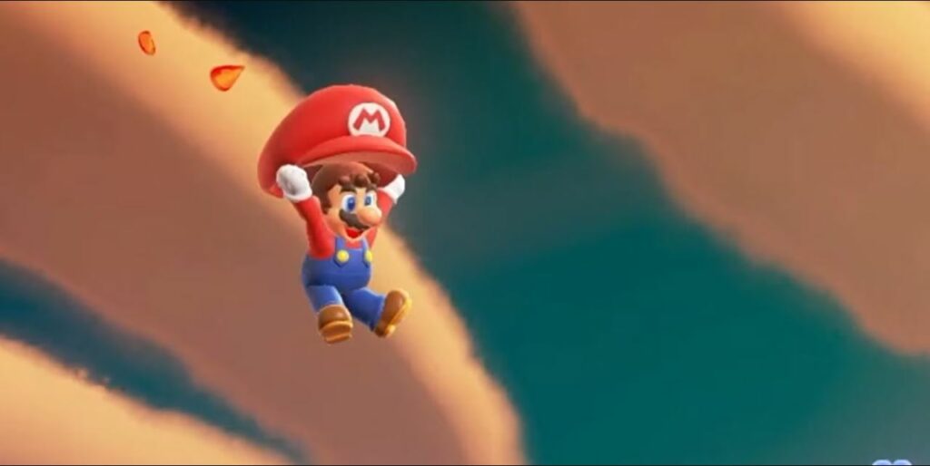 Super Mario bros. Wonder : badge parachute cap.