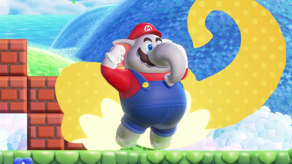 Super Mario bros. Wonder : Mario éléphant